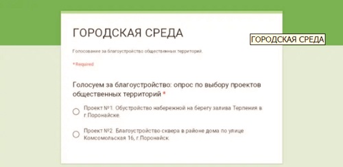 Голосование: набережная или сквер