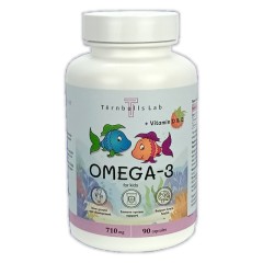 Омега-3 для детей с витаминами Е и D (малина и травы), 90 капсул