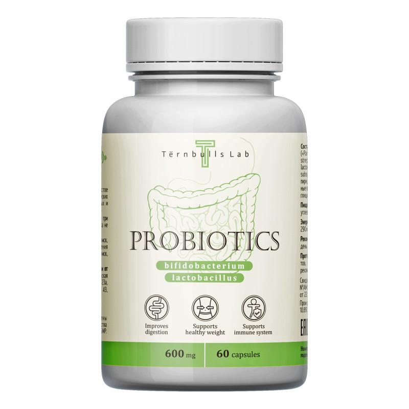 Пробиотики лактобактерии и бифидобактерии, 60 капсул