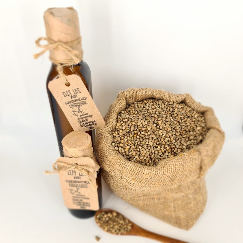 КОНОПЛЯНОЕ МАСЛО сыродавленное в бочонке 250 мл