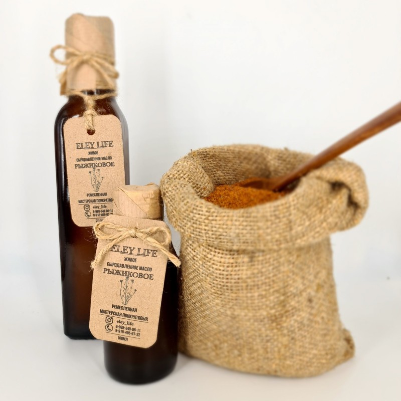 РЫЖИКОВОЕ МАСЛО сыродавленное в бочонке 250 мл