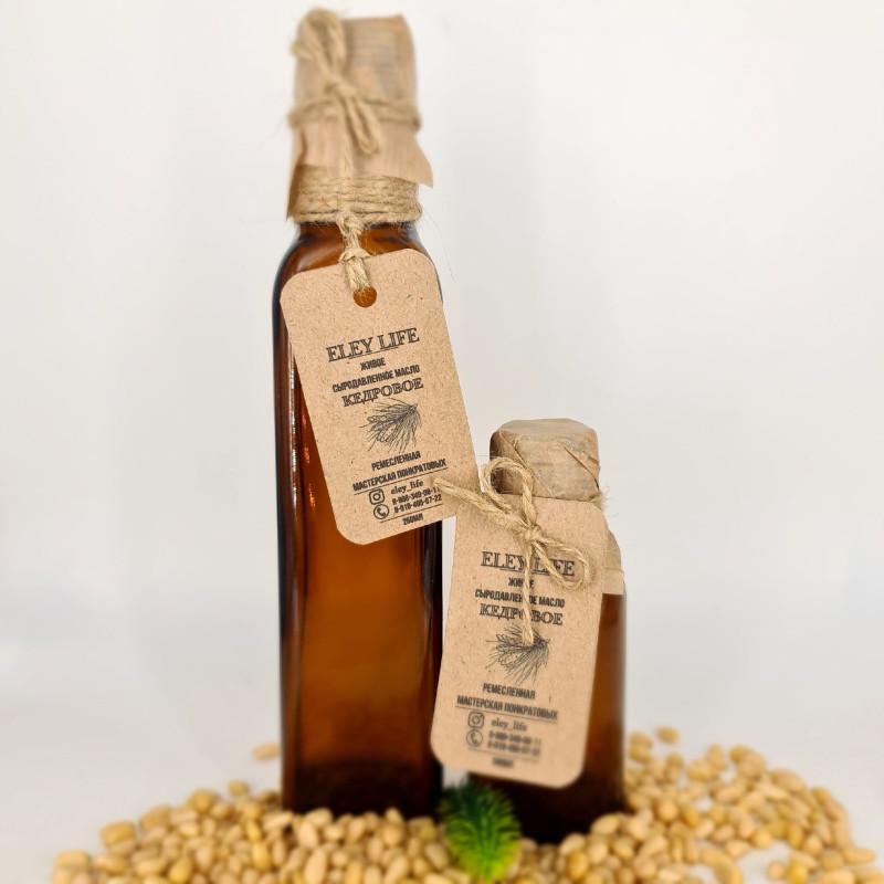 КЕДРОВОЕ МАСЛО сыродавленное в бочонке 250 мл