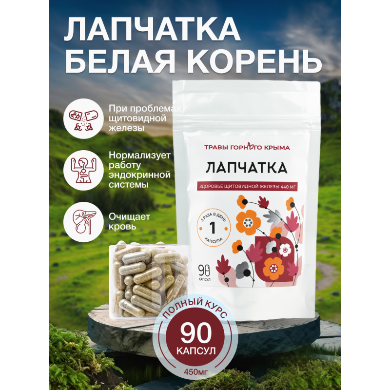 Капсулы Лапчатка. Здоровье щитовидной железы