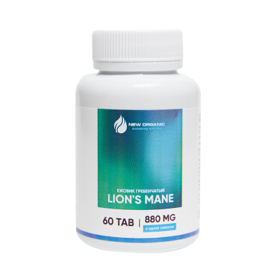 ЕЖОВИК ГРЕБЕНЧАТЫЙ В ТАБЛЕТКАХ 60 ШТУК ПО 880 MG