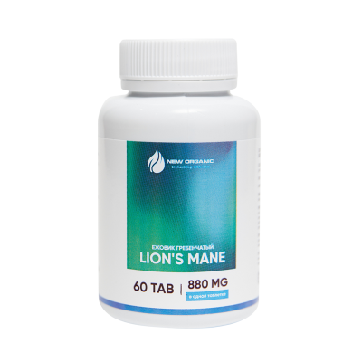 ЕЖОВИК ГРЕБЕНЧАТЫЙ В ТАБЛЕТКАХ 60 ШТУК ПО 880 MG