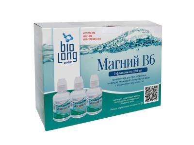 Биолонг Магний В6 флакон 250 мл * 3 шт