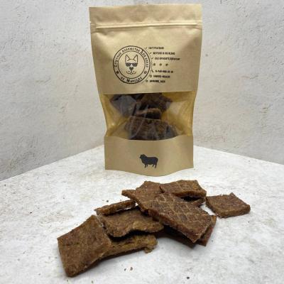 Чипсы из бараньего корня с говяжьим фаршем из ракушек