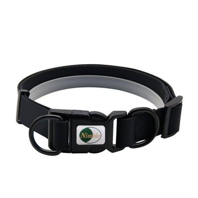 Биотановый ошейник L (обхват 39-63см ширина 25мм) - Black