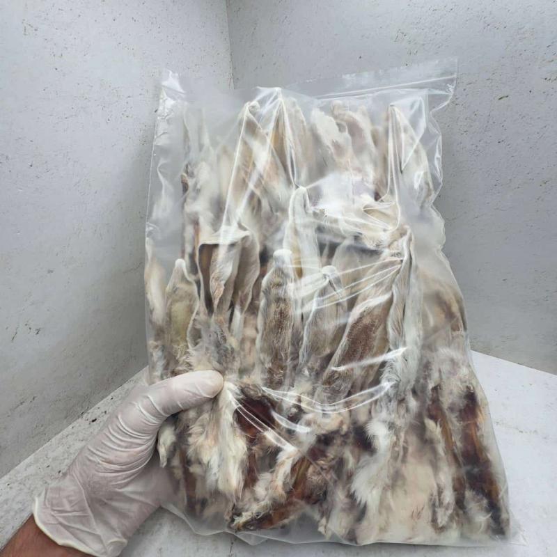 Уши кролика не очищенные - 1000 гр.