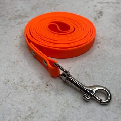 Биотановый поводок 3 метра с клепками - Orange