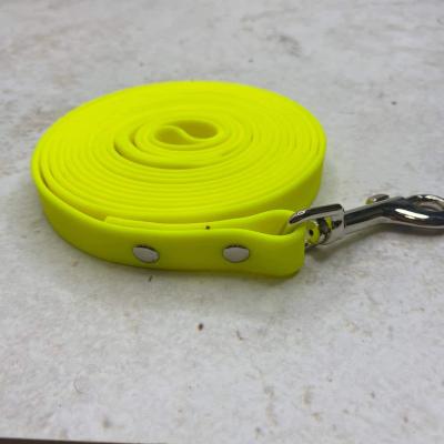 Биотановый поводок 3 метра с клепками - Yellow