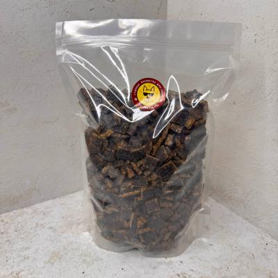 Мясные кусочки из конины/мясо конины 1:1см - 500 гр.