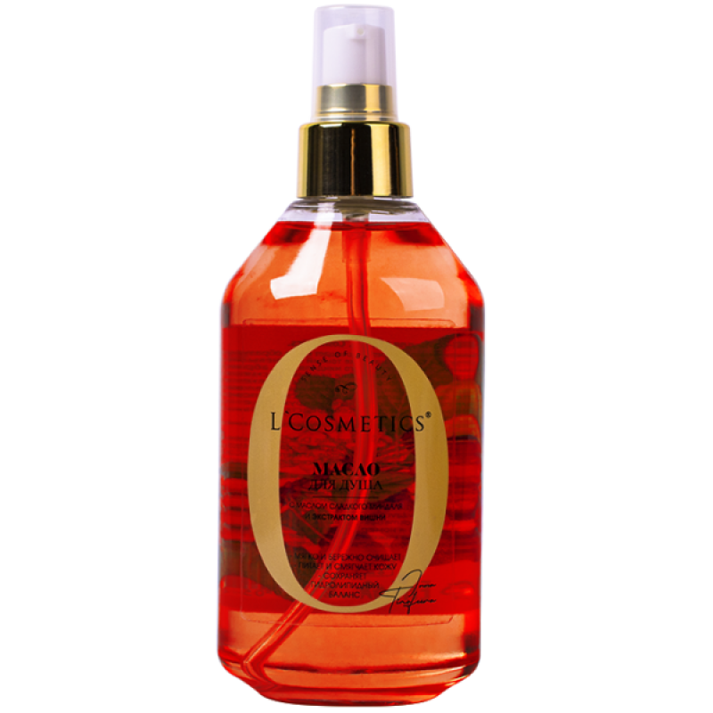 Масло для душа Sense of Beauty с маслами сладкого миндаля, абрикосовой косточки и экстрактом вишни 250 мл