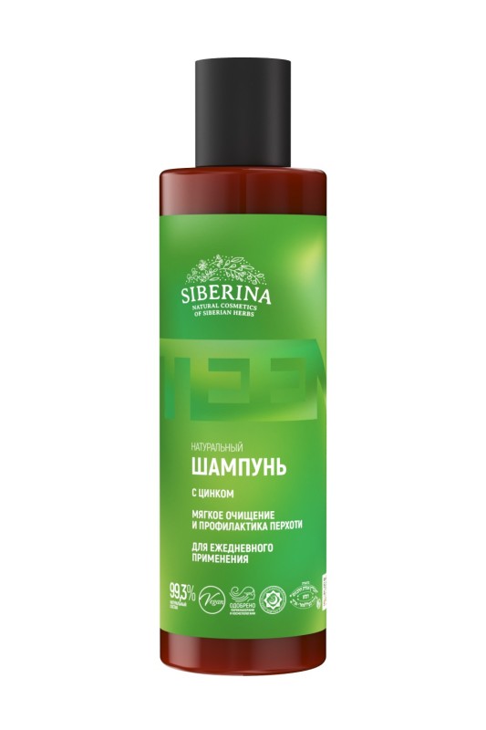 Шампунь с цинком «Мягкое очищение и профилактика перхоти» для ежедневного применения