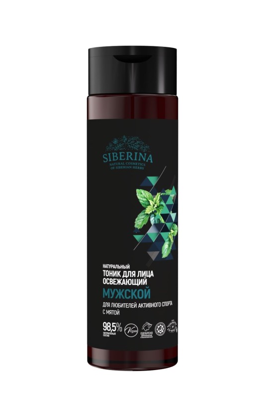 Мужской тоник для лица "Освежающий" с мятой для любителей активного спорта