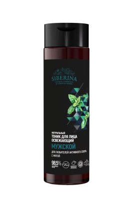 Мужской тоник для лица "Освежающий" с мятой для любителей активного спорта