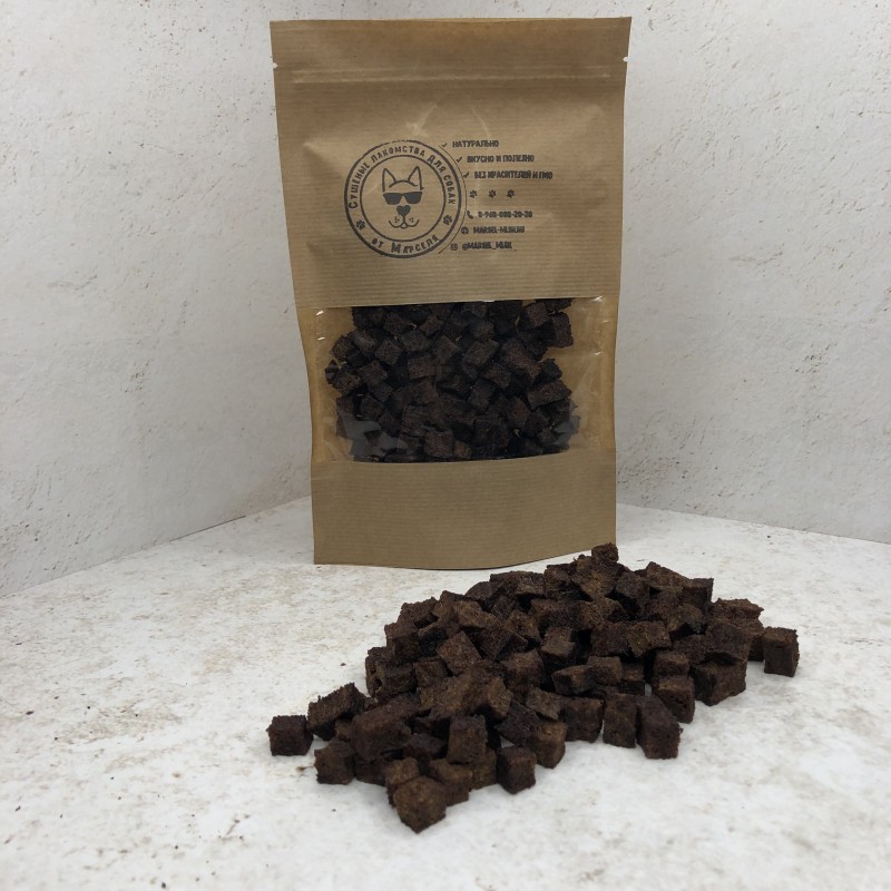 Печеньки мясные с Сердцем+Морковь+Яблоко кубик 1/1см