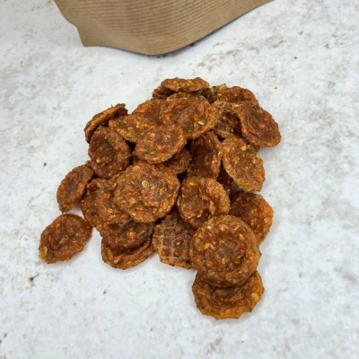 Монетки из индейки с кабачком и морковью 50гр.