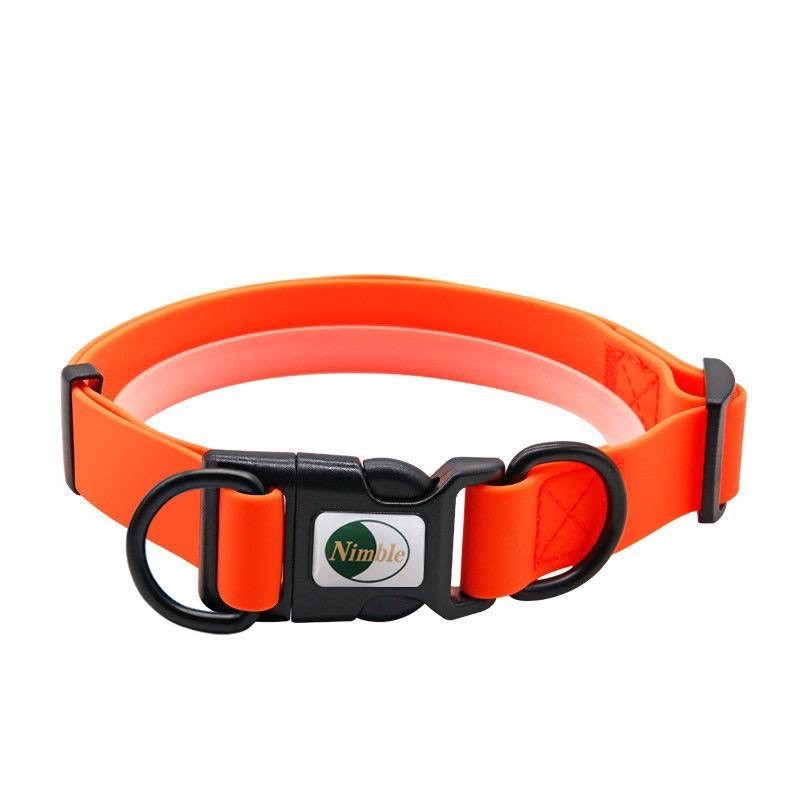 Биотановый ошейник S (обхват 24-36см ширина 15мм) - Orange