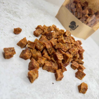 Печеньки - Индейка+Морковь+Яблоко кубик 1/1см - 1000 гр.