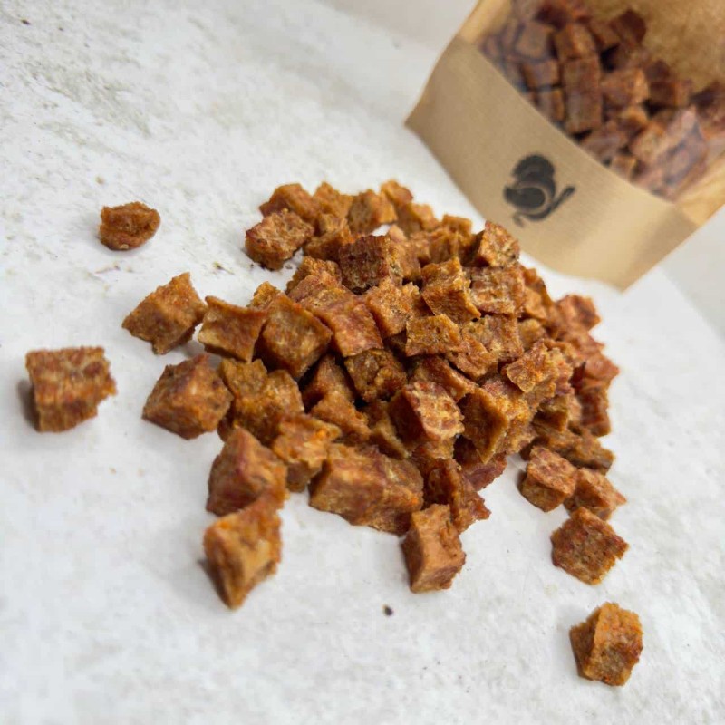 Печеньки - Индейка+Морковь+Яблоко кубик 1/1см - 300 гр.