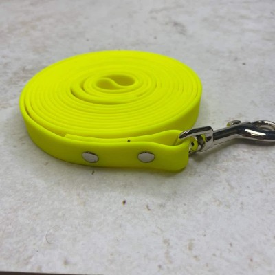 Биотановый поводок 3 метра с клепками - Yellow