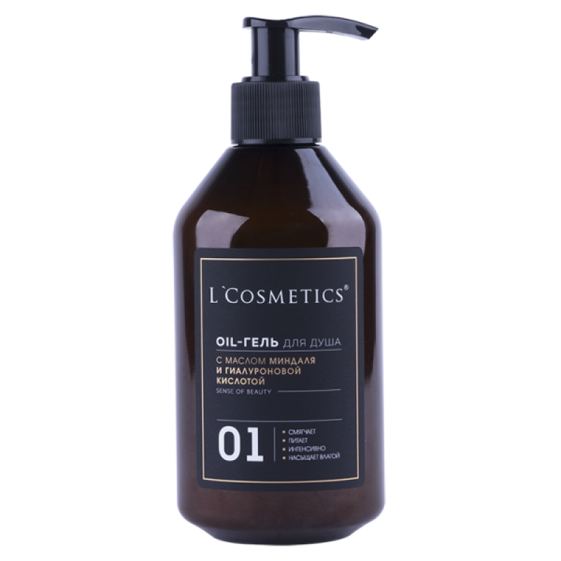 Oil-гель для душа Sense of Beauty с маслом миндаля и гиалуроновой кислотой 250 мл