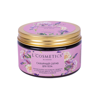 Скраб для тела сахарный серии Spring Spirit «Клубника в сливках» 260 г