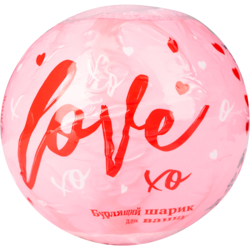 Бурлящий шарик для ванн LOVE и XOXO (в ассортименте) 155 г