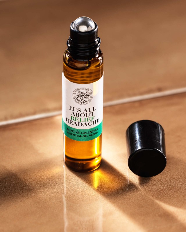 Смесь эфирных масел для облегчения головной боли и мигрени. «Мята &amp; Лаванда»