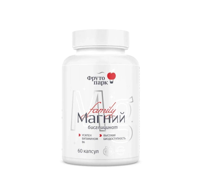 Фруто парк, Магний (бисглицинат), капсулы, 60 шт.