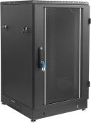 ЦМО Шкаф телекоммуникационный напольный 24U (600 x 800) дверь стекло, чёрный, ШТК-М-24.6.8-1ААА-9005 