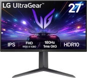 LCD LG 27" 27GS65F-B UltraGear черный {IPS 1920x1080 180Hz 1ms HDMI DisplayPort HAS Pivot} [27gs65f-b.aruz] 