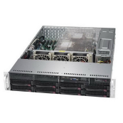 Supermicro CSE-825TQC-R802LPB 2U SC825TQC  8 x 3.5; hot-swap SAS3/SATA  LP Chassis Redundant 800W PWS 