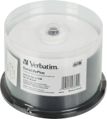 Verbatim Диски DVD-R 4.7Gb 16-х, Cake Box 50шт. Printable (43755) Verbatim Диски DVD-R 4.7Gb 16-х, Cake Box 50шт. Printable (43755)