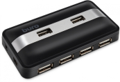 Buro BU-HUB7-U2.0 Разветвитель USB 2.0, 7порт. черный 