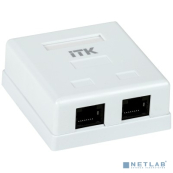 ITK CS2-1C5EF-22-G  Розетка инф. настенная RJ45 кат. 5Е FTP 2 порта GENERICA 