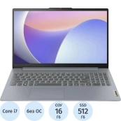 Lenovo IdeaPad Slim 3 15IRU8 [83EM00H6IN] Grey 15.6" {FHD  i7-13620H/16Gb/512Gb SSD/NoOS} 