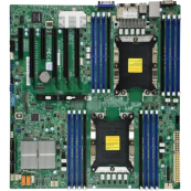 Supermicro MBD-X11DPI-N-B Серверная материнская плата X11DPi N Motherboard Dual Socket P (LGA 3647) supported, CPU TDP support 205W, 2 UPI up to 10.4 GT/s OEM 