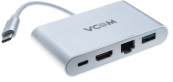 VCOM CU455 Кабель-адаптер USB3.1 Type-CM-->HDMI+USB3.0+RJ45+PD charging  VCOM <CU455> 