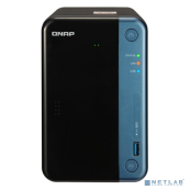 QNAP TS-253Be-2G Сетевое хранилище 2-tray w/o HDD. 2xHDMI-port. Quadcore Celeron J3455 1.5-2.3 GHz, 2GB DDR3L (1 x 2GB) up to 8GB, 2xGigabit LAN, Optional 10 Gigabit LAN 