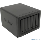 Synology DS620slim Сетевое хранилище DC2,0GhzCPU/2Gb(upto6)/RAID0,1,10,5,6/up to 6HDDs SATA 2,5'/2xUSB 3.0/2xGigEth/iSCSI/2xIPcam(up to 25)/ 1xPS/2YW 