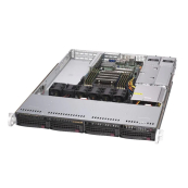 Supermicro AS-1014S-WTRT, Single AMD EPYC 7002, 8 DIMMs, 2 PCI-E 4.0 x16 (FHFL) slots, 1 PCI-E 4.0* x16 (LP) slot, 4 Hot-swap 3.5" SATA3 drive bays, 2x 10GBase-T LAN, 500W RPSU