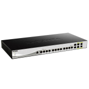 D-Link DXS-1210-16TC/A2A PROJ Настраиваемый L2+ коммутатор с 12 портами 10GBase-T, 2 портами 10GBase-X SFP+ и 2 комбо?портами 10GBase-T/SFP+
