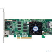 Areca RAID-контроллер Areca ARC-1886-8I PCIe 4.0 x8 Low Profile, NVMe/SAS/SATA 12G, RAID 0,1,5,6,10,50,60, 8port (1*int SFF8654 x8), Cache 8GB (аналог LSI 9560-8i 05-50077-01), RTL Areca RAID-контроллер Areca ARC-1886-8I PCIe 4.0 x8 Low Profile, NVMe/SAS/SATA 12G, RAID 0,1,5,6,10,50,60, 8port (1*int SFF8654 x8), Cache 8GB (аналог LSI 9560-8i 05-50077-01), RTL