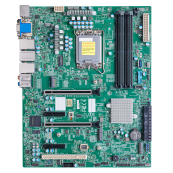 Supermicro MBD-X13SAE-F-B, 1xLGA1700,W680,4xDDR5 DIMM,2PCI-Ex16,3xM.2-PCI-E,8SATA3 RAID 0/1/5/10,7.1-ch,1x1000 Мбит/с,1х2500 Мбит/с,IPMI,4xUSB 2.0,VGA,DVI,HDMI,DisplayPort,ATX 