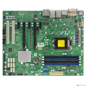 Supermicro MBD-X11SAE-B Материнская плата ATX (LGA1151, C236, 4*DDR4, 8*SATA3, M.2, 7*PCIE, 2*Glan, DVI-D, DP, HDMI, 2*COM, 2*USB 3.1, 6*USB 3.0, 8*US 