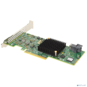 RAID-контроллер Broadcom LSI MegaRAID SAS 9341-4i SGL (LSI00419 / 05-26105-00(H)  PCIe 3.0 x8 LP, SAS/SATA 12G, RAID 0,1,5,10,50, 4port(1*int SFF8643), 3008ROC, {5},  