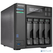 Asustor AS6404T Сетевое хранилище 4-Bay, Intel Celeron Quad-Core, 8GB SO-DIMM DDR3L, GbE x 2, USB 3.0 Type A x3 & USB 3.0 Type C x1, WoW, System Sleep Mode, AES-NI encryption, with lockable tray