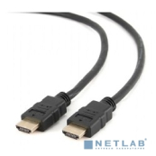 Кабель HDMI Cablexpert CC-HDMI4-1M, 19M/19M, v2.0, медь, позол.разъемы, экран, 1м, черный, пакет 